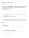 Barfly Use and Care Guide Barfly Use and Care Guide