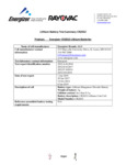 Energizer_199ECRN2032_Battery test summary Energizer_199ECRN2032_Battery test summary