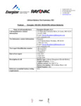 Energizer_199ELN1CR28_Battery Test Summary Energizer_199ELN1CR28_Battery Test Summary