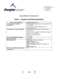Lithium Battery Test Summary L91 Lithium Battery Test Summary L91
