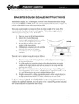 Bakers Dough Scale Instructions - Edlund Models BDS and BDSS