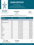 BKG Coffee Roasters Kosher Certificate BKG Coffee Roasters Kosher Certificate