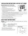 LED DIE CAST COMBO Instructions