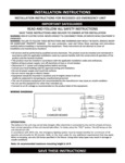 695REMWSDT and 695REMW Instructions 695REMWSDT and 695REMW Instructions