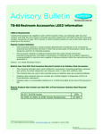 Bobrick TB-88 Restroom Accessories LEED info Advisory Bulletin Bobrick TB-88 Restroom Accessories LEED info Advisory Bulletin