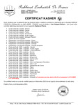 Les Vergers Boiron Kosher Certification