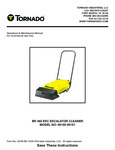 Tornado 96180 18" Corded Walk-Behind Escalator Cleaner - 1800 Stairs / Hour manual Tornado 96180 18" Corded Walk-Behind Escalator Cleaner - 1800 Stairs / Hour manual