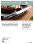 Gray Marble Handle Steak Knife Sell Sheet