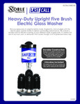 Last Call Electric Glass Washer Brochure Last Call Electric Glass Washer Brochure