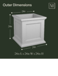 Fairfield_24 inch Square Planter_Brochure