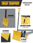 True Temper Folding Snow Shovel Brochure