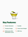Tossware Stemless Martini Brochure Tossware Stemless Martini Brochure