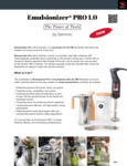 Sammic Emulsionizer Pro Brochure