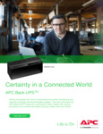 APC Back-UPS surge protector brochure