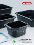 Araven Black ABS Food Pans