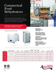 Avantco Equipment Commerical Food Dehydrators Brochure