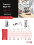 Avantco Sausage Stuffer Brochure Avantco Sausage Stuffer Brochure