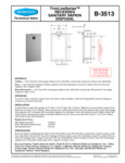B-3513 TrimLineSeries Specsheet B-3513 TrimLineSeries Specsheet