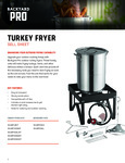 Backyard Pro Turkey Fryer Sell Sheet Backyard Pro Turkey Fryer Sell Sheet