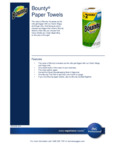Bounty Paper Towel Single Double Roll Info Bounty Paper Towel Single Double Roll Info