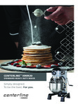 Brochure for Centerline by Hobart HMM20-1STD 20 Qt. Commercial Mixer