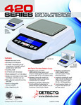 Cardinal Detecto 420-series-digital-precision-balance-scales-flyer updated Cardinal Detecto 420-series-digital-precision-balance-scales-flyer updated