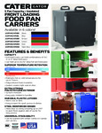 CaterGator Food Pan Carrier Specsheet