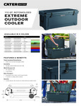 Rotomolded Outdoor Cooler 110qt Sell Sheet