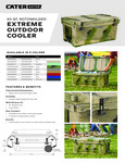 Rotomolded Outdoor Cooler 65qt Sell Sheet Rotomolded Outdoor Cooler 65qt Sell Sheet