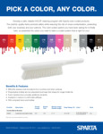 8" POLYESTER COUNTER BRUSH/ colored brochure