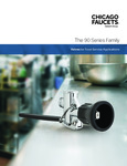 90 series Chicago Faucets Pre-Rinse Spray Valve Brochure