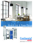 Continental Refrigerator Reach-Ins & Pass-Thrus Brochure Continental Refrigerator Reach-Ins & Pass-Thrus Brochure