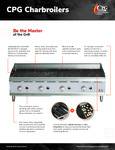 CPG Charbroilers Sell Sheet CPG Charbroilers Sell Sheet