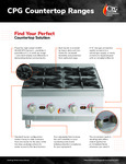 CPG Countertop Range Sell Sheet