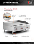 CPG Electric Griddles Sell Sheet