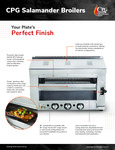 Cooking Performance Group Salamander Broiler Sell Sheet Cooking Performance Group Salamander Broiler Sell Sheet
