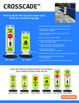 Crosscade Vertical Panel Sign Stand Flyer Crosscade Vertical Panel Sign Stand Flyer