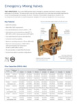 Emergency Mixing Valves Brochure page