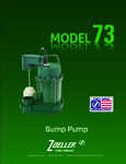 Zoeller 73-0001 Sump Pump with Vertical Float Switch - 115V brochure