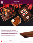 GET Taproot Walled Ash Wood Serving Trays GET Taproot Walled Ash Wood Serving Trays