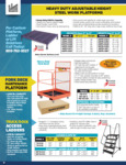 HD Adjustable Height Steel Work Platforms_Fork Deck Maintenance Platform_Brochure HD Adjustable Height Steel Work Platforms_Fork Deck Maintenance Platform_Brochure