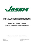 Josam Carrier Installation Instructions Josam Carrier Installation Instructions