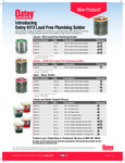 Lead Free Plumbing Wire Solder Sell Sheet