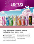 Lotus Energy Drinks Brochure