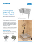 Zurn Multipurpose Sinks and Mop Service Basins Sell Sheet