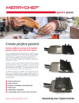 Merrychef Panini Press Brochure Merrychef Panini Press Brochure