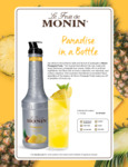 Monin Pineapple Brochure Monin Pineapple Brochure