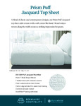 Prism Puff Jacquard Top Sheet Prism Puff Jacquard Top Sheet