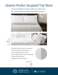Quartet Pucker Jacquard Top Sheet
