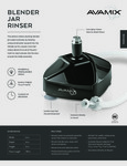AvaMix Blender Jar Rinser Sell Sheet